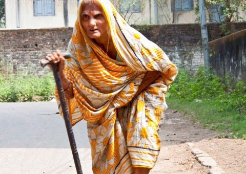 Old age woman in Kolkata(Calcutta), India