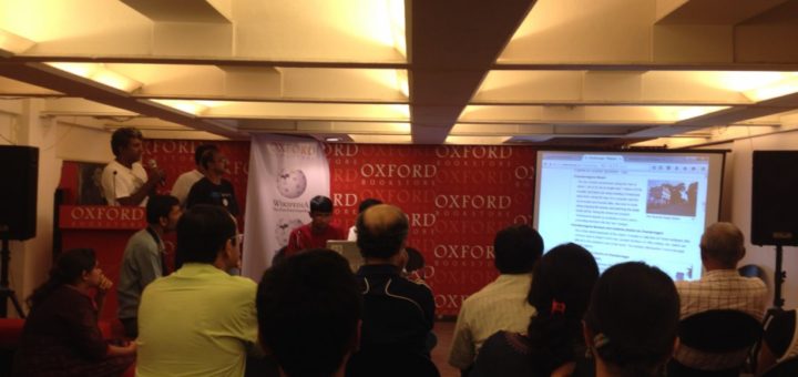 Wikipedia workshop #Wikilearnopedia 2015 at Oxford Book Store in Kolkata (Calcutta), India