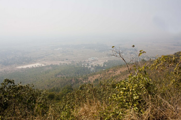 View of Villages from top of Susunia Hill , in Bankura India